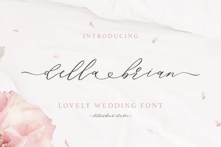 Della Brian – Lovely Wedding Font