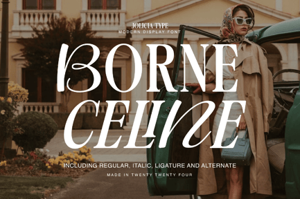 Borne Celine | Modern Display Font