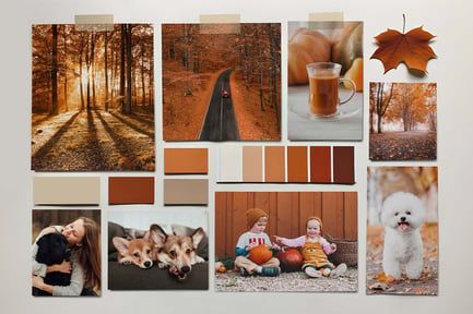 Autumn Mood Board Mockup