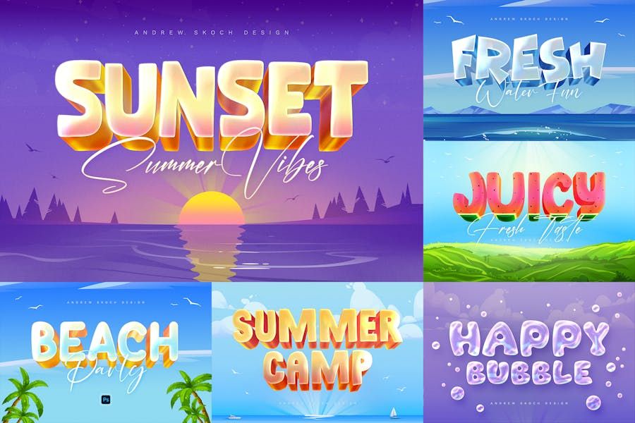 Summer Text Effects