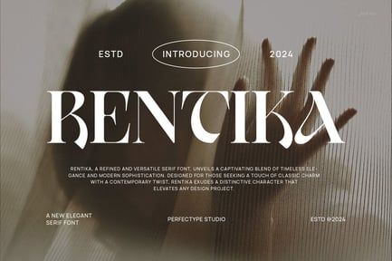 Rentika Elegant Serif Font Typeface