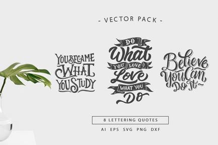 Lettering Motivational Quotes SVG Bundle Vol 2