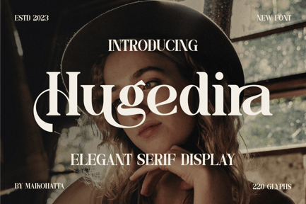 Hugedira – Elegant Serif Display Font