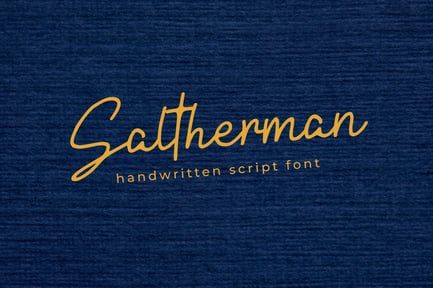 Saltherman – Handwritten Script Font