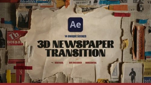 3D Newspaper Transition