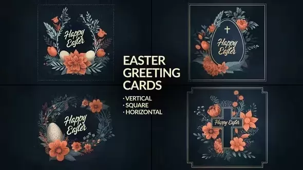 Hand Drawn Easter Greeting Cards