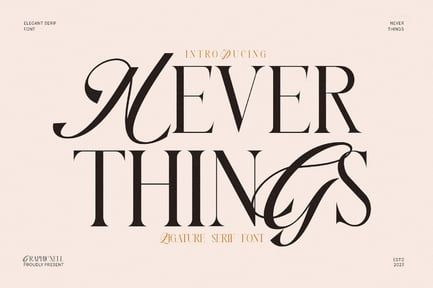 Never Things Elegant & Premium Serif