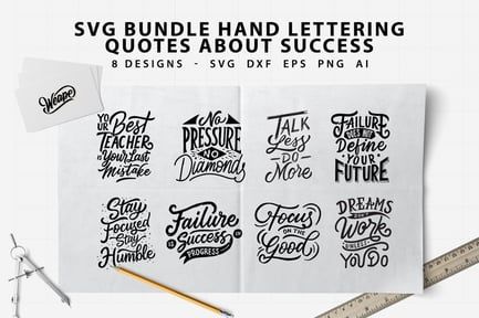 Hand Lettering Quotes About Success