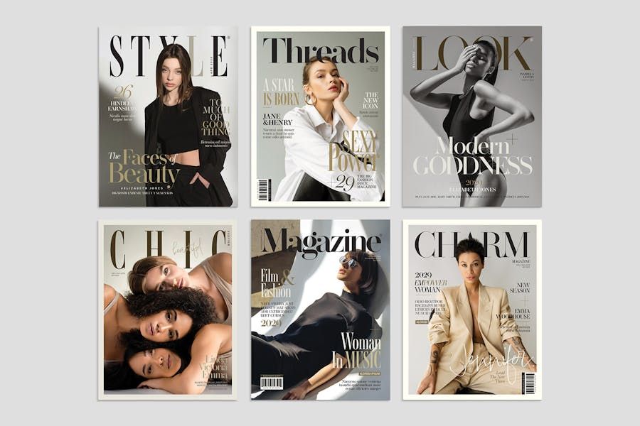 Fashion Magazine Cover Templates