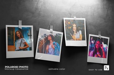 Polaroid Photo Mockup