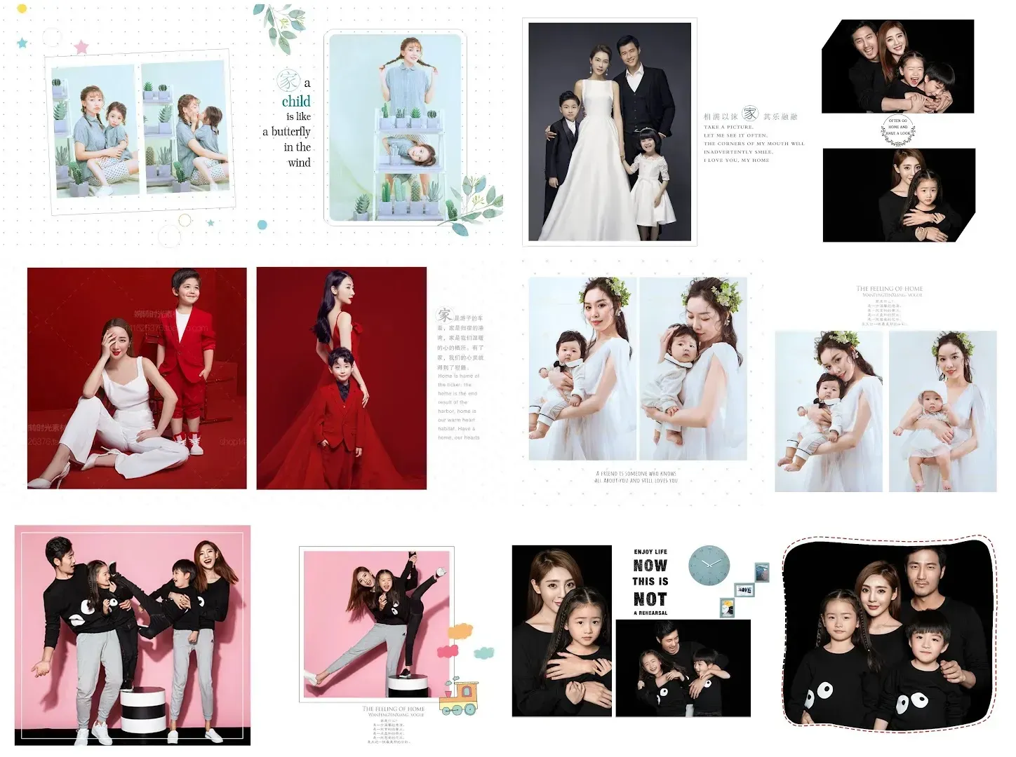 [VIP] 80 Layout album gia đình khổ vuông PSD