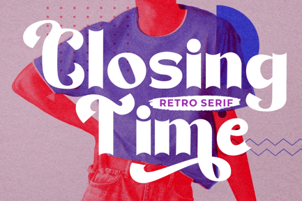 Closing Time – Display Retro Font