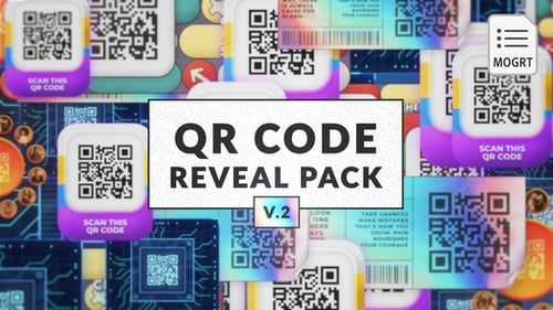 QR Code Reveal Pack 2 – MOGRT