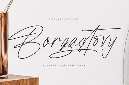 Borgastovy Elegant Signature Font