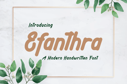 Efanthara Handwritten Font