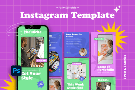 Instagram Templates – Retro V.1