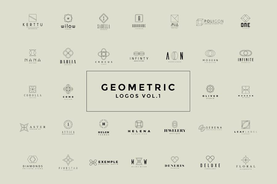 50 Geometric Logos Vol.1