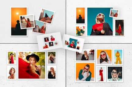 Multipurpose Photo Collage Photo Template Mockups