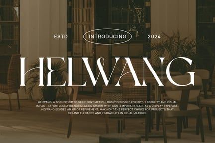 Helwang Elegant Serif Font Typeface