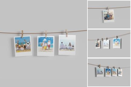 Photos Garland Mockup