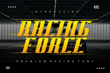 Racing Force – Modern Sport Font