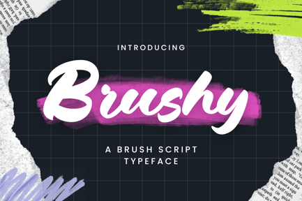 Brushey – A Brush Script Typeface