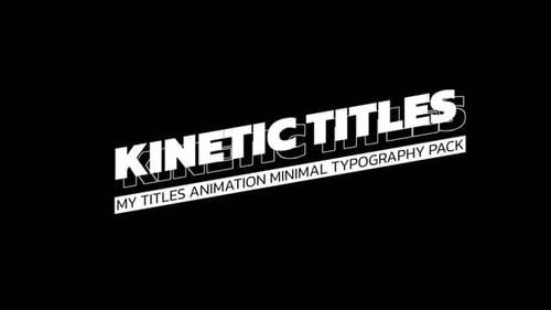 Kinetic Titles 1.0 | MOGRT