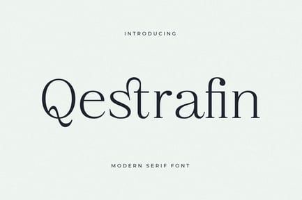 Qestrafin Modern Serif Font