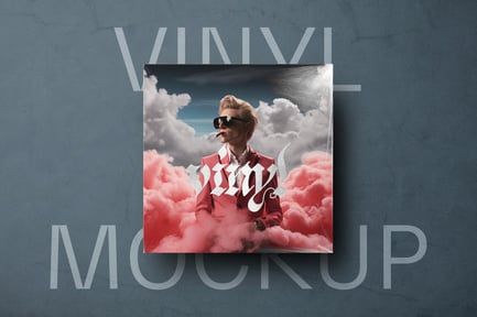 Vinyl Record Cover Mockup