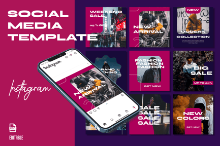 Urban Fashion Instagram Template Vol.2