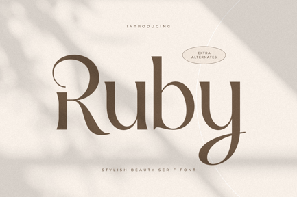 Ruby – Stylish Beauty Serif Font