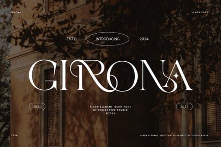 Girona Elegant Serif Font Typefac