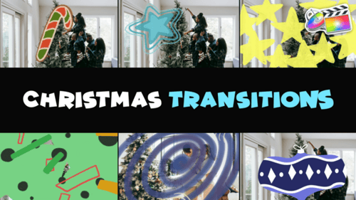 Christmas Cartoon Transitions | FCPX