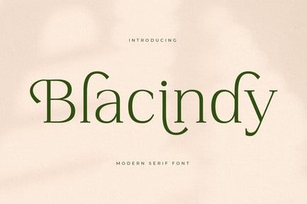 Balcindy Modern Serif Font