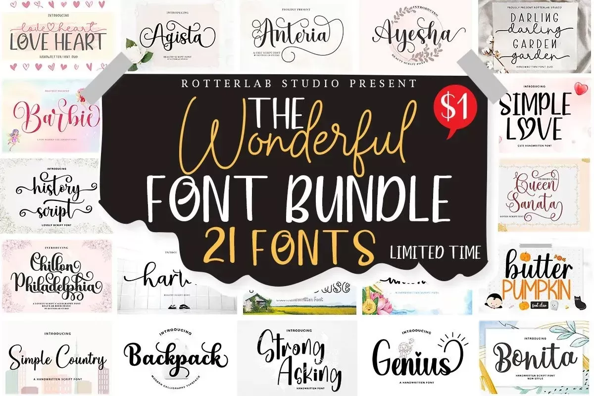 The Wonderful Font Bundle