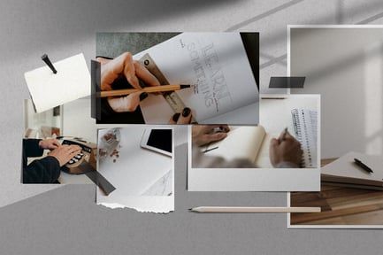 Photo Collage Mockup Template