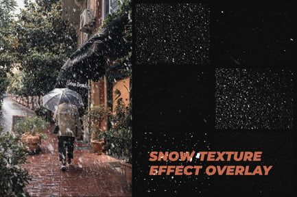 10 Transparent Snow Texture Overlay