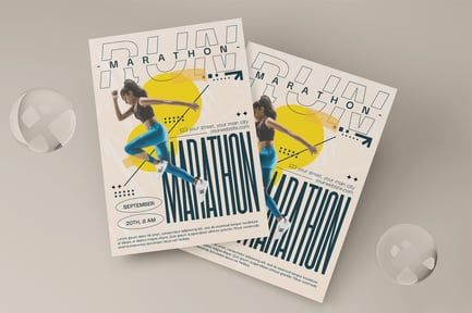 Run Marathon Flyer