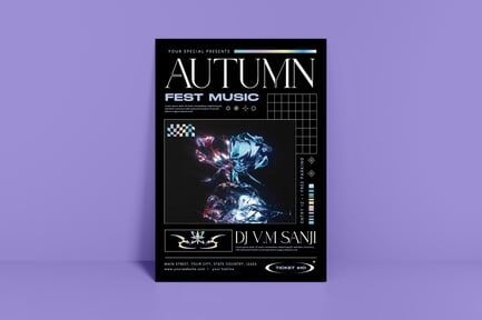 Autumn Music Festival Flyer