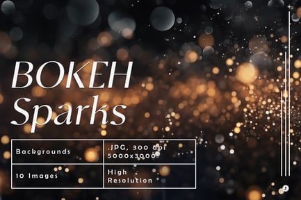 Bokeh Sparks Backgrounds