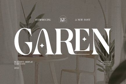 Garen Elegant Serif Font Typeface