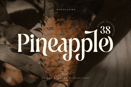 Pineapple – Unique Retro Vintage Display Font