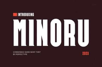 Minoru Modern Futuristic Sans Serif Font