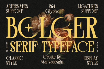 Bolger – Serif Display Font