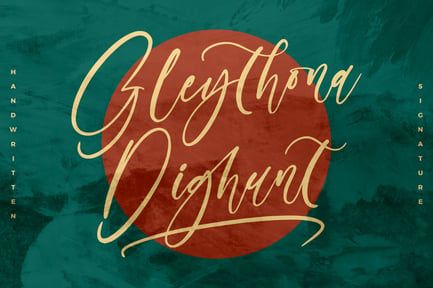 Gleythona Dighunt Handwritten Font