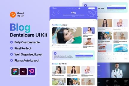 Blog dental UI Kit