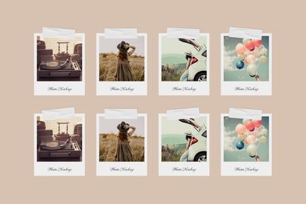 Instant Photos Mockup