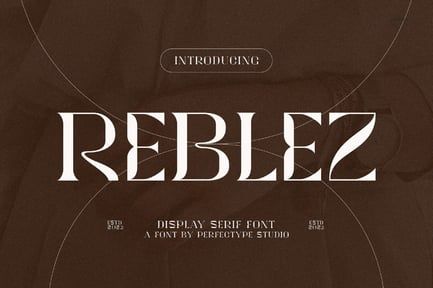 Reblez Elegant Serif Font Typeface