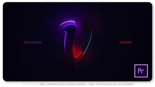 Neon Lights Spots – Logo Reveal