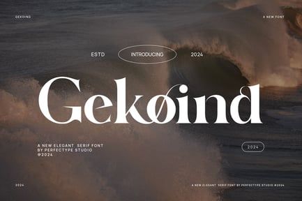 Gekoind Elegant Serif Font Typeface